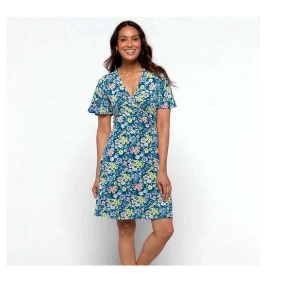 41 Hawthorn Elisse Knit Surplice Mini Dress US Women's XL - Picture 1 of 8